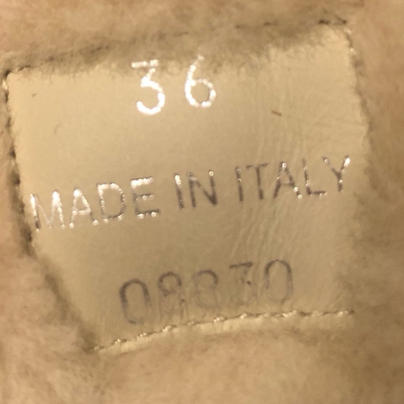 Prada Size 36 Nappa Leather Shearling Mules Rare !!! Extra-light Authentic - Picture 16 of 16